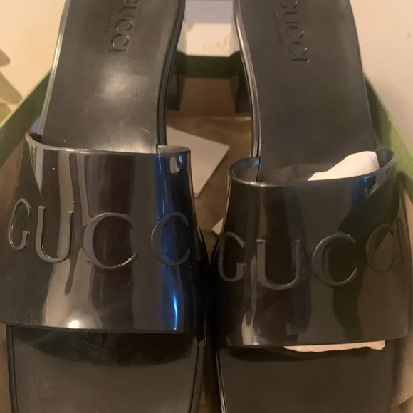 GUCCI Black Rubber Mules! - Picture 5 of 7